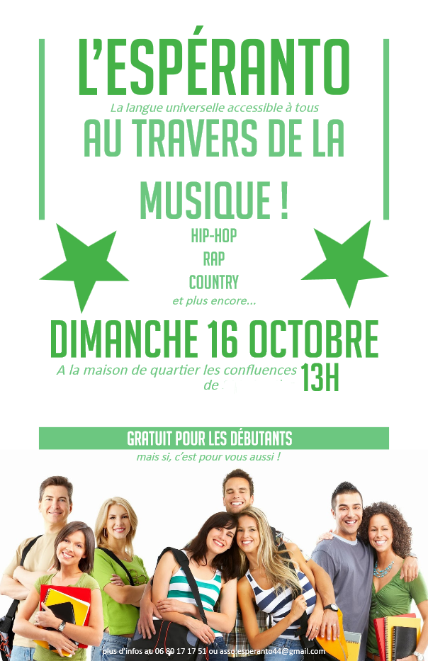 Affiche stage Espéranto 44 octobre 2016